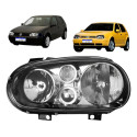 Farol Volkswagen Golf 2001 2002 2003 A 2007 Sem Auxiliar Le Esquerdo/motorista