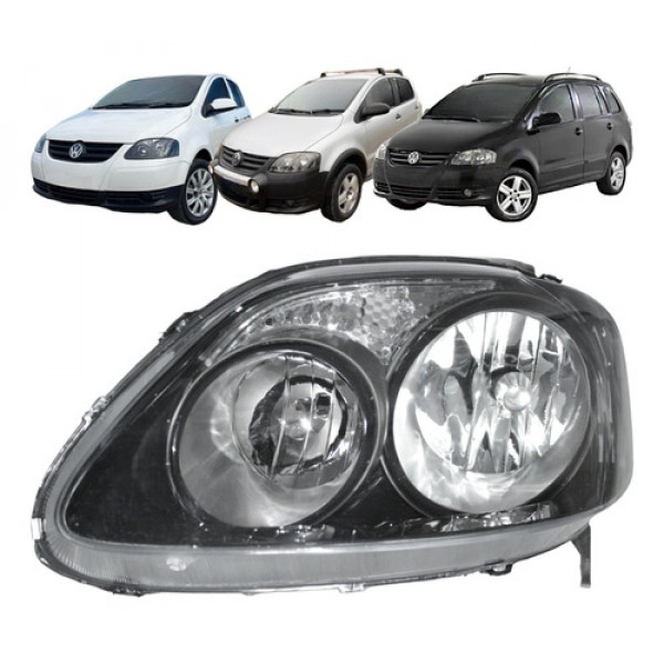 Farol Volkswagen Fox Spacefox 2008 2009 2010 L.e Foco Duplo