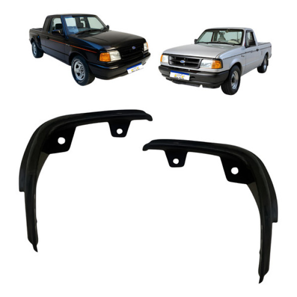 Aro Moldura Farol Dianteiro Ranger 1993 A 1997 Novo Preto