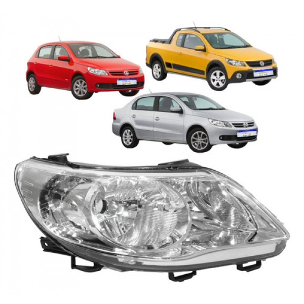 Farol Volkswagen Gol Voyage Saveiro G5 2009 2010 A 2013 L.d