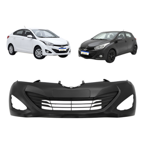 Parachoque Dianteiro Com Grade Hyundai Hb20 2012 A 2015 Novo Preto
