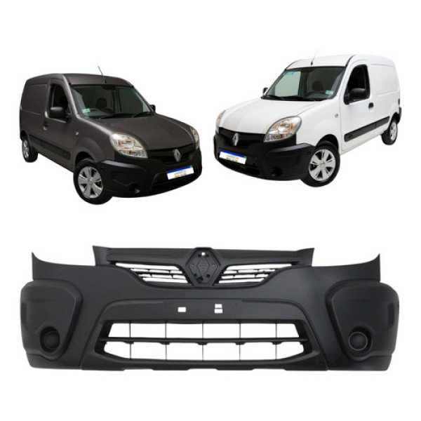 Parachoque Kangoo 2013 A 2018 S/furo Milha Preto Texturizado