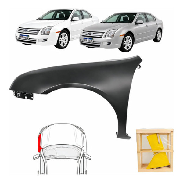 Paralama Ford Fusion 2006 2007 2008 2009 Sel Preto Le