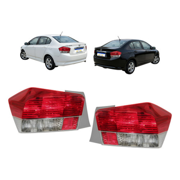 Lanterna Traseira City 2009 2010 2011 2012 C/soquete Par Ambos Lados Vermelho