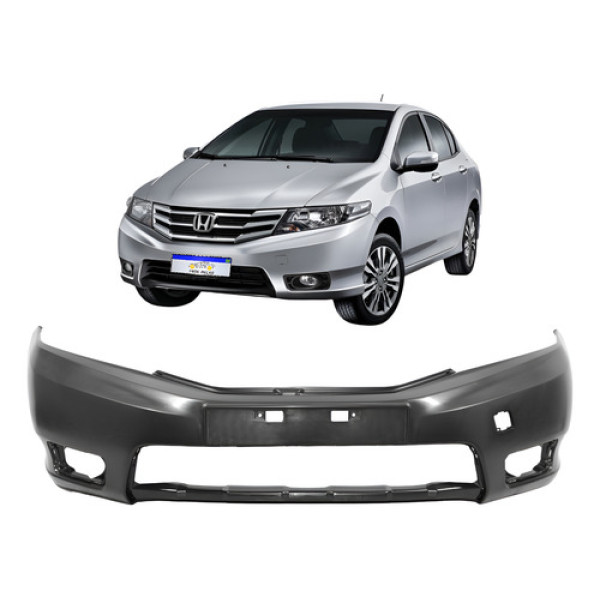 Parachoque Dianteiro Honda City 2013 2014 Novo - Preto