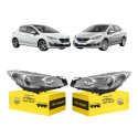 Par Farol Peugeot 308 408 2016 2017 2018 2019 Cromado Ambos Lados