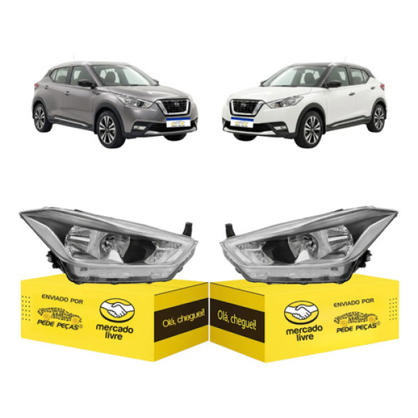 Par Sinaleira Farol Nissan Kicks 2017 18 19 20 2021 S/led Ambos Lados