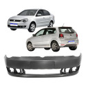 Parachoque Polo Hatch Sedan 2012 2013 2014 2015 2016 Preto