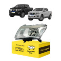 Farol Esquerdo Nissan Frontier 2018 2019 2020 2021 Cromado Esquerdo/motorista
