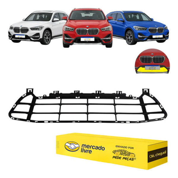 Grade Inferior Bmw X1 Gp X-line 2020 21 2022 Nova Preto Fosco