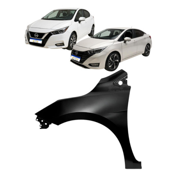 Paralama Esquerdo Nissan Versa 2021 A 2025 Sense Advance