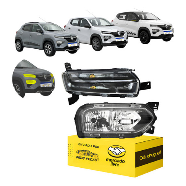 Par Farol Sinaleira Kwid 2023 A 2026 Superior E Inferior L.d Direito/passageiro