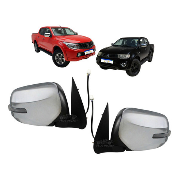 Retrovisor Triton 2017 2018 A 2021 Par Elétrico C/pisca
