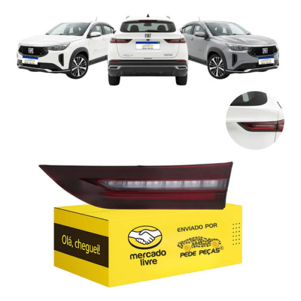 Lanterna Tampa Fastback Abarth 2023 2024 2025 2026 Nova Ld Direito/passageiro Fumê