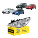 Farol Peugeot 307 2007 2008 2009 2010 2011 2012 Cromado Novo