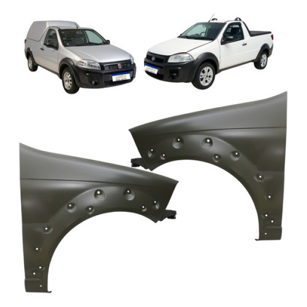 Par Paralama Fiat Strada Working Ce Hard Plus 2014 A 2020