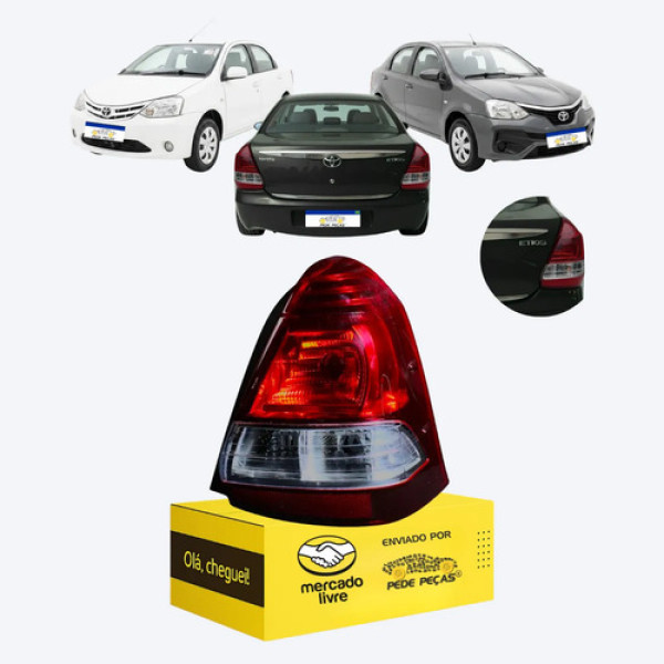 Sinaleira Traseira Toyota Etios Sedan 2013 14 A 2021 Fumê Ld Direito/passageiro