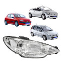 Farol Peugeot 206 2000 A 2005 2006 2007 2008 2009 2010 L.d - Direito