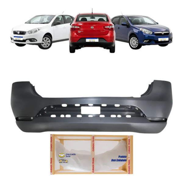 Parachoque Traseiro Fiat Grand Siena 2012 13 A 20 2021 Novo