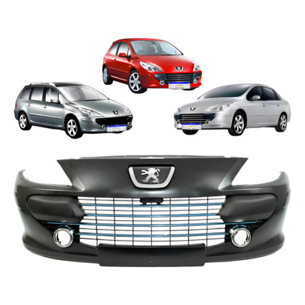 Parachoque Dianteiro Peugeot 307 2007 2008 2009 2010 2011  - Preto