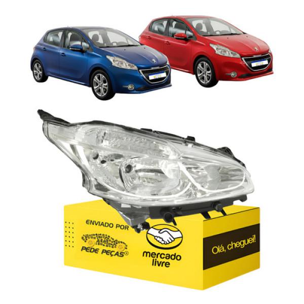 Farol Sinaleira Direito Peugeot 208 2013 2014 2015 2016 Novo Direito/passageiro