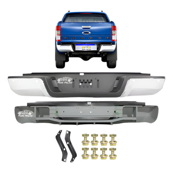 Parachoque Traseiro Ranger 2013 2014 A 2023 C/ Furo Sensor