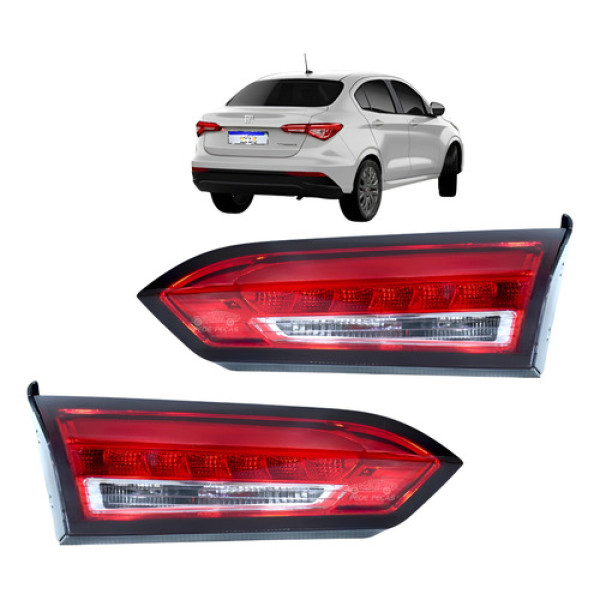 Par Lanterna Tampa Cronos Cristal 2018 2019 A 2025 Novo Led Ambos Lados Cristal