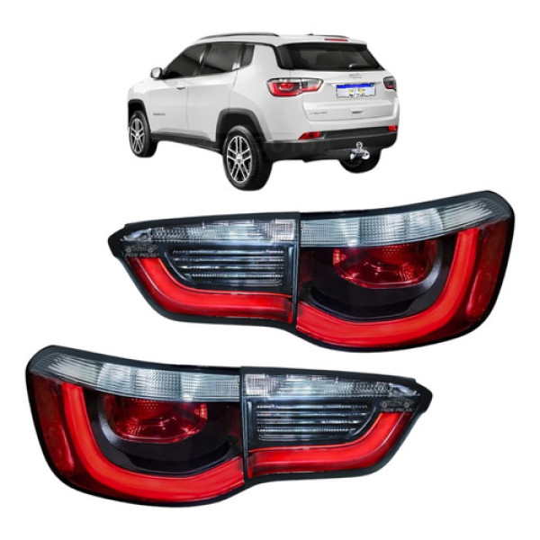 Jogo De Lanterna Jeep Compass 2017 2018 19 A 2021 Novo C/led
