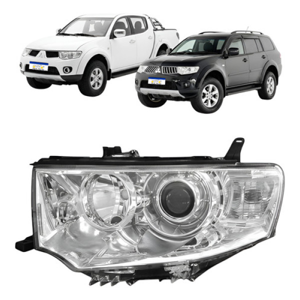 Farol Mitsubishi Pajero Dakar L200 Triton Hpe 2009 A 2017