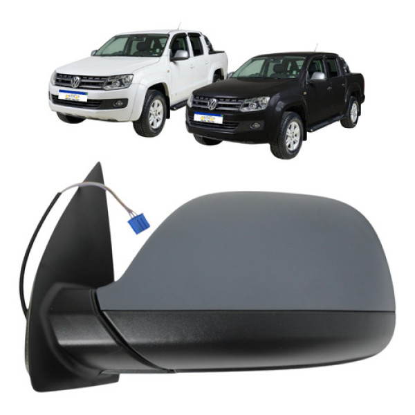 Retrovisor Amarok 2010 A 2025 Elétrico Capa Cinza/inf Preto Retrovisor Amarok 2010 A 2025 Elétrico Capa Cinza/inf Preto
