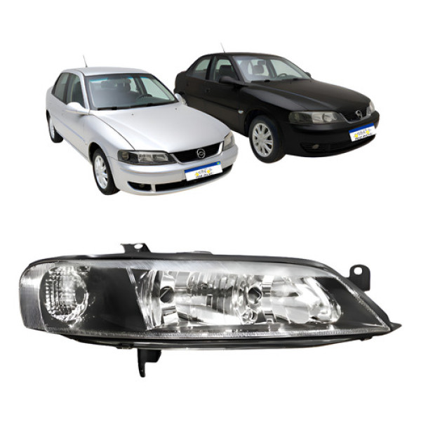 Farol Macara Negra Manual Chevrolet Vectra 1999 A 2005 Ld Direito/passageiro