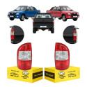 Lanterna Traseira Chevrolet S10 2009 2010 2011 Cristal Par Ambos Lados Vermelho/cristal