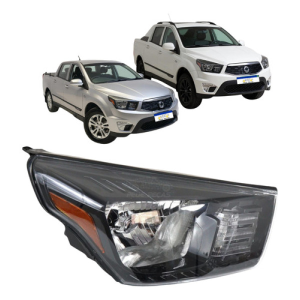 Farol Ssangyong Actyon Sport Dlx 2013 2014 2015 2016 A 2018
