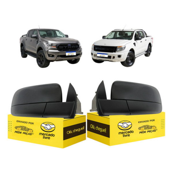 Par Retrovisor Ford Ranger 2013 2014 2015 A 2017 Manual Fixo