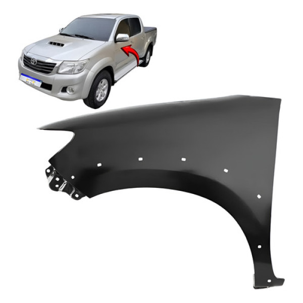 Paralama Toyota Hilux Sw4 2012 2013 2014 2015 Novo L.e Preto