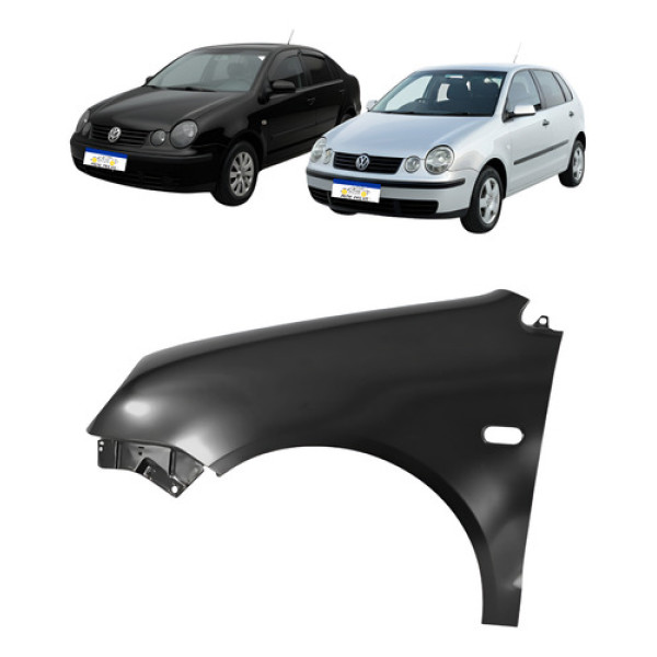 Paralama Volkswagen Polo Hatch Sedan 2003 2004 2005 2006 Le