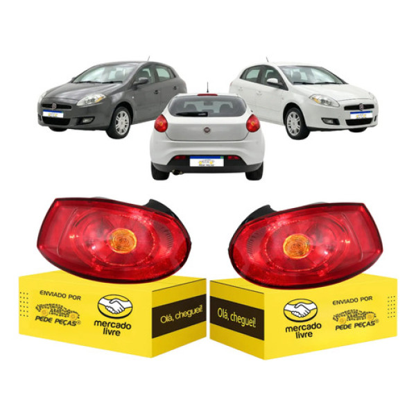 Par Lanterna Bravo 2011 12 13 2014 Absolute Essence Sporting Ambos Lados Vermelho