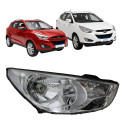 Farol Hyundai Ix35 2010 A 2015 Cromado Foco Simples Ld Novo Direito/passageiro