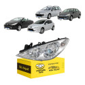 Farol Peugeot 307 2007 2008 2009 2010 2011 2012 Cromado Le Esquerdo