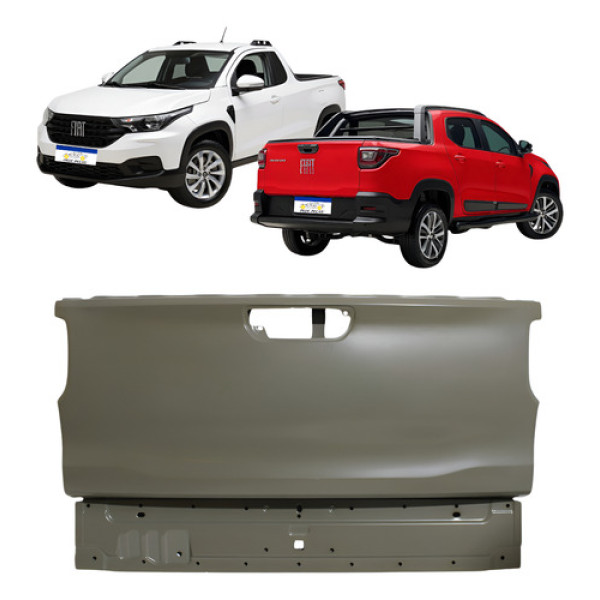 Tampa Traseira New Fiat Strada 2020 2021 2022 A 2026 Cinza Tampa Traseira New Fiat Strada 2020 2021 2022 A 2026 Cinza