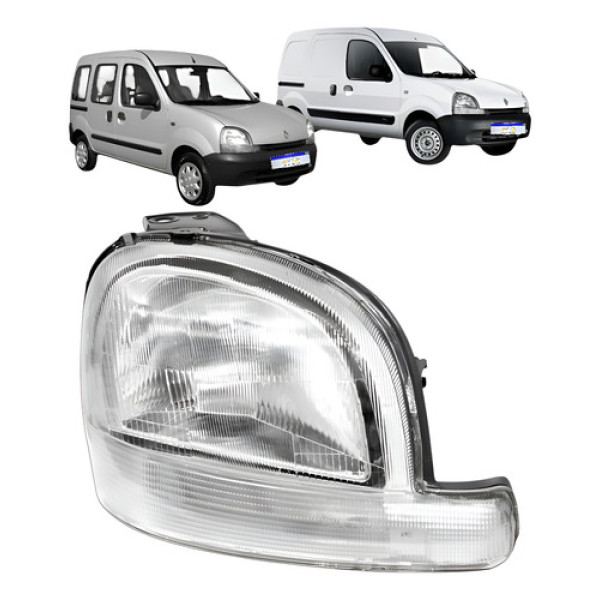 Farol Renault Kangoo 1998 A 2007 Sportway Expression Rl Ld - Direito/passageiro