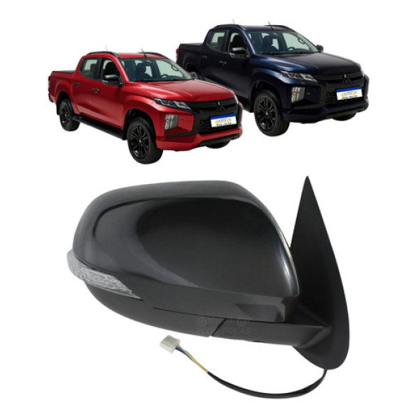 Retrovisor Ld Elétrico Mitsubishi Triton 2021 A 2025 C/pisca