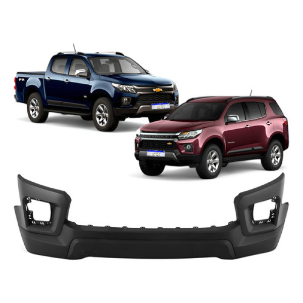 Parachoque S10 Trailblazer 2021 2022 2023 2024 S/furo Sensor Preto