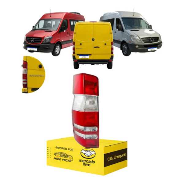 Lanterna Sinaleira Sprinter 2012 2013 2014 2015 A 2019 L.e Esquerdo/motorista Vermelho