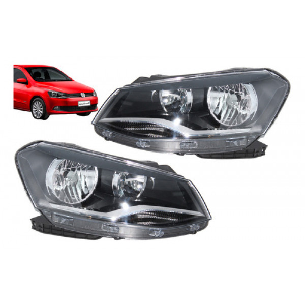 Par Farol Gol Voyage Saveiro G6 Cross Total Flex Trend Surf - Esquerdo