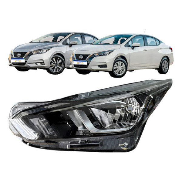 Farol Esquerdo Nissan Versa 2021 2022 A 2025 Sense Advance Esquerdo/motorista Farol Esquerdo Nissan Versa 2021 2022 A 2025 Sense Advance Esquerdo/motorista