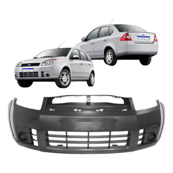 Parachoque Dianteiro Ford Fiesta 2008 2009 2010 Novo Preto