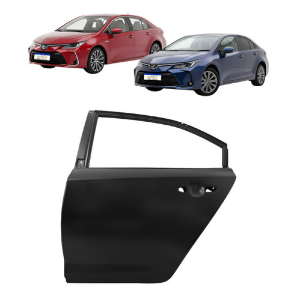 Porta Traseira Esquerda Corolla 2020 2021 2022 2023 2024 25 - Traseira - Esquerda Motorista - Preto Porta Traseira Esquerda Corolla 2020 2021 2022 2023 2024 25 - Traseira - Esquerda Motorista - Preto