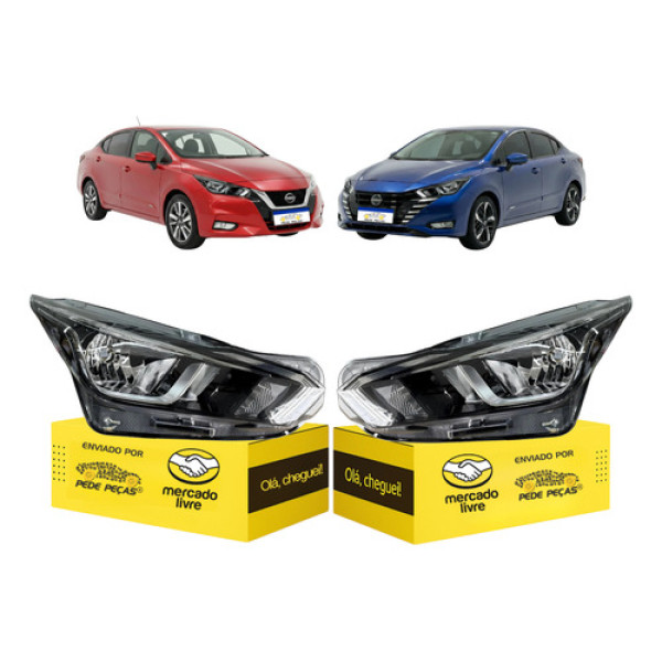 Par Farol Nissan Versa 2021 2022 2023 2024 2025 2026 Manual