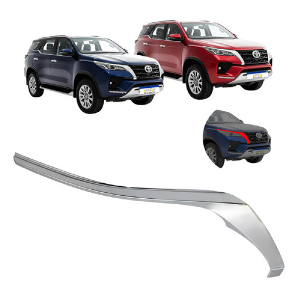 Friso Farol Direito Sw4 2021 2022 2023 2024 Novo - Cromado